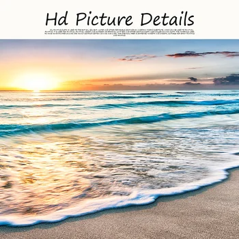 Gamtos Gold Beach Sunset Kraštovaizdžio Plakatų ir grafikos Paveikslai Tapyba Mediterran Skandinavijos Sienos Meno Nuotrauka už Kambarį