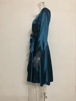 Hipis Drabužius, Vintage Suknelė Seksualus Apdaras Femme Retro Drabužių Boho Stiliaus Korėjos Mados Drabužių Harajuku Suknelė V Kaklo Varčias, Visiškai