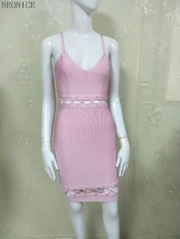 Iki 2017 m. vasaros naują tvarstį suknelė ruožas stora naktinis klubas ponios gimtadienio vakarienė mados seksualus klubo apyrankę tuščiaviduriai oranžinė rožinė