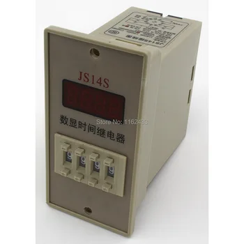JS14S-4 AC/DC 100-240V 9999min dėl vėlavimo DPDT laiko rėlę JS14S serijos, 100-240VAC/100-240VDC 110V, 220V delay timer