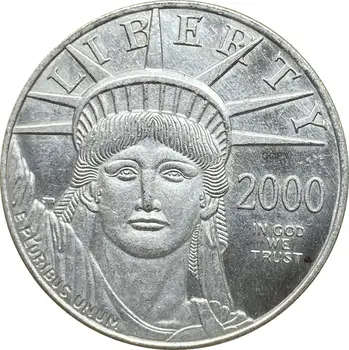 Jungtinių Amerikos valstijų 2000 W Metų Laisvės Statula 50 Dolerių Erelis tauriųjų metalų Monetų Sidabrą, Sidabro Kopijuoti Progines Monetas
