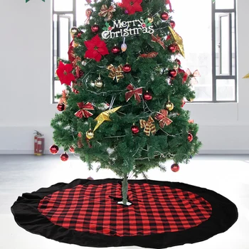 Kalėdų Eglutė Sijonas Medžio Sijonas Kalėdų Dekoracijas Atostogų Storio Pliušinis Krašto Medis Kalėdos Papuošalai Namų Ūkio Padargai