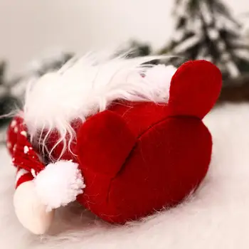 Kalėdų Gnome Mini Lėlės Apdailos Kūrybos Navidad Forester Megzti Skrybėlę Su Ranka Sėdi Kalėdų Eglutė Namų Dekoro