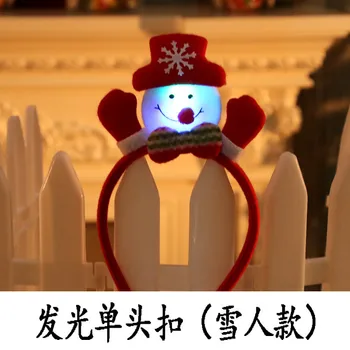Kalėdų Lankelis Santa Claus Briedžių Ragų, Lankelis Vaikų, Suaugusiųjų galvos Apdangalai, LED Žėrintis Papuošalai Kalėdų Dekoracijas Šalis
