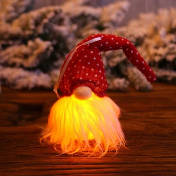 Kalėdų Medžio Apdaila Pakabukas su Apšvietimą, LED Nakties Šviesos Šviesos Buitinių Švenčių Dekoravimas Ornamentais, 4 Vienetų