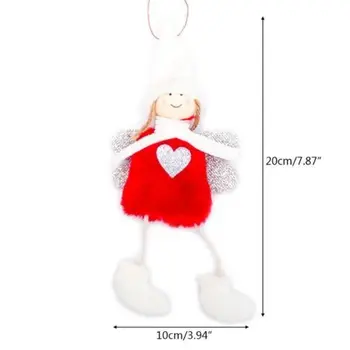 Karšto Mielas 2019 NAUJŲ Amatų Angelas Pliušinis Lėlės Žaislas Kalėdų Eglutės Papuošalų Pakabučiai Kabinti Namų Puošybai