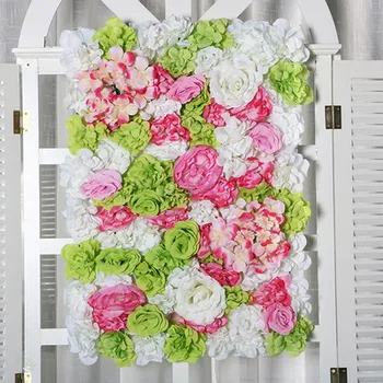 Karšto Pardavimo Upscale Vestuvių Fone, Gėlių Centerpieces Panelė Rožė Hydrangea Gėlių Sienos Dekoracijos Prekes