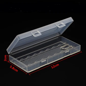 Kieto Plastiko 8 x AA Baterijų Laikiklis Atveju Sandėliavimo Dėžutės Dangtelis 8pcs AA Baterijos Skaidrus Nešiojamų Atvejais