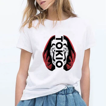 Kpop Mados Viršūnes Moteris marškinėliai Harajuku Spausdinti Kawaii Mielas Grafinis Tee Marškinėliai Vasara O-Kaklo Mados Streetwear Moteris Drabužiai