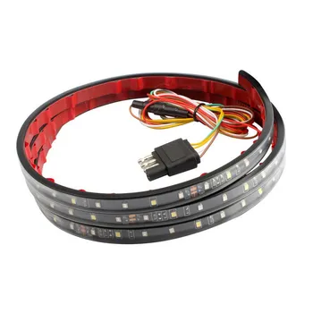 LED Galiniai Langelį Šviesos Ruože 1.2/1.5 m Automobilių susidūrimų vengimo Įspėjamasis Žibintas Diržo Žibintus Posūkio Signalo Juostos Automobilių Reikmenys