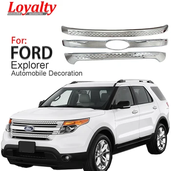 Lojalumo Ford Explorer Bazės XLT Tik 2011 2012 2013 Priekinės Variklio Grotelės Padengti Balta, Automobilių Aksesuarai, Auto Stilius