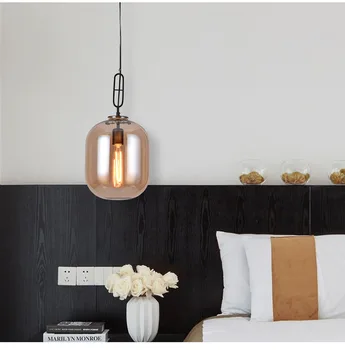 Luminaria pendente šviestuvas virvę LED sieniniai šviestuvai miegamajame kabo lubų šviestuvai pramoniniai žibintas šviestuvas