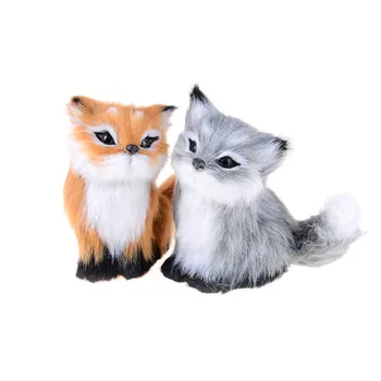 Lėlės Namų Puošybai Polietileno & Kailiai, Tupint Fox Modeliavimas Fox Žaislas