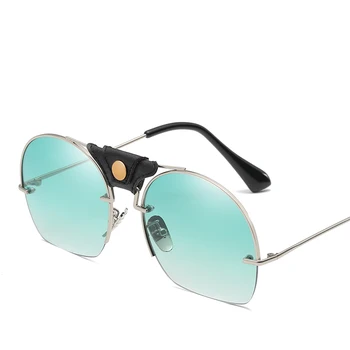 Mados dizaineris akiniai nuo saulės moterims 2018 aukštos kokybės steampunk vasaros akinių senovinių kvadratinių vairavimo atspalvių oculo de sol moteriškas