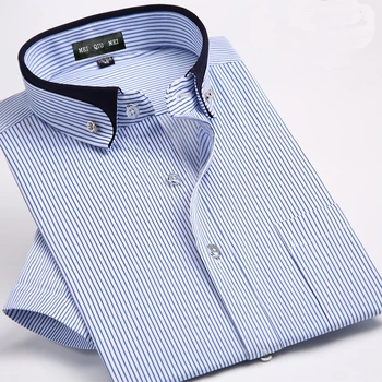 Mados naujų atvykimo Vasaros verslo oficialų trumpas rankovėmis marškinėliai vyrų lengva priežiūra, didelės qualtiy juostele extra large plus dydis M -8XL9XL