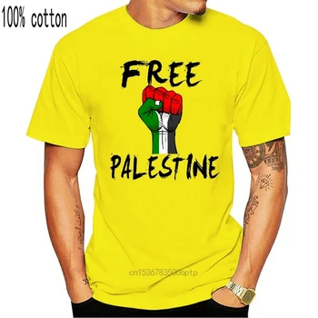 Marškinėliai Nuolaida 100 % Medvilnės Marškinėliai Vyrams T-shirt Nemokamai Palestinoje, Gazos Arafato S-xl