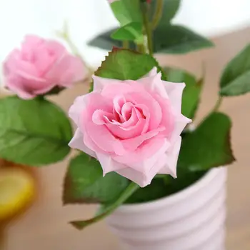 Mažas Rožių Kūrybos Bonsai Vestuves Apdailos Mariage Šilko Gėlės Didelis, Dirbtinės Gėlės, Dirbtiniai Augalai Blumendeko