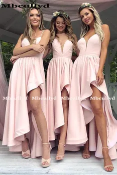 Mbcullyd Pink-line Bridesmaid Dresses 