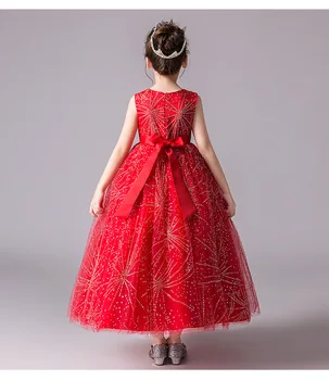 Mergaičių Suknelė 2020 Naujas Vasaros Zawalcowany Spausdinti Reljefiniai Suknelės Mergaitėms Vestuvių Kamuolys Suknelė High-end Princesė Dress Vaikams Drabužių