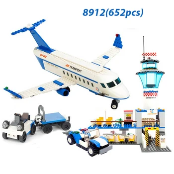 Miestas Aviacijos Orlaivio Serijos Blokai Nustato įrangos pardavimas, biuro įrangos Plytos, Oro Transporto Modelis, Suderinama Žaislai Vaikams dovanų