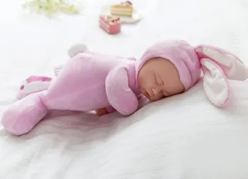 Modeliavimo miega lėlės nuraminti kūdikių lėlės mielas dėlionė, lėlės, minkšti baby kūdikių namų ruošos ankstyvojo ugdymo vaikams, žaislai