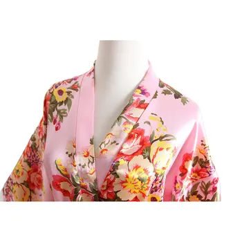 Moterų Sleepwear Naktiniai Drabužiai Seksualus Kimono Skraiste Kietas Žiemą, Rudenį Atsitiktinis Medvilnės Chalatas Diržo Elegantiškas Vonios Kambarys Spa Skraiste 2019 Naujas