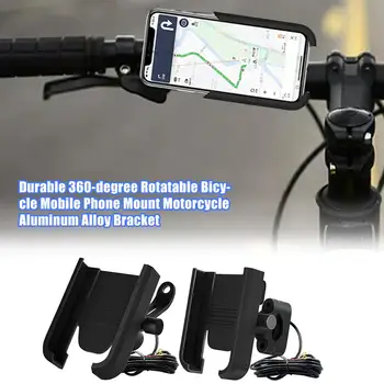 Motociklo Mobiliojo Telefono Laikiklis Su USB Įkroviklis Funkcijos Motociklo Veidrodėlis GPS Stovas Laikiklis Mobilųjį Telefoną Mount Support