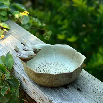 Namo apdaila keramikos paukščių puodą kūrybos namų vaisių dėklas paukščių lesyklėlę gali būti naudojamas kaip patiekalas kambarį apdaila LB60915
