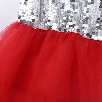 Nauja Vaikų Džiazo Šokių Suknelė Mergaitėms, Raudona Blizgučiai Princesė Šiuolaikinio Šokio Kostiumai Vaikams Helovinas Kostiumas Veiklos Kostiumas