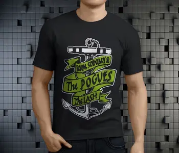 Naujas Populiarus Pogues Pogue Mahone Roko Grupė Vyrų Black T-Shirt Dydis S-3XL
