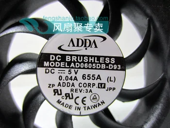 Naujas originalus ADDA 6CM 6015 5V 0.04 A AD0605DB-D93 ultra-quiet dvigubas kamuolys tipo ventiliatorius