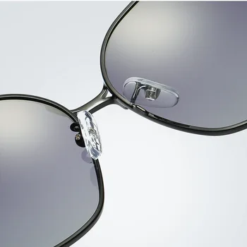 Naujas prabangus didelis rėmas poliarizuoti akiniai nuo saulės moterims, klasikinės mados vairavimo uv400 akiniai nuo saulės