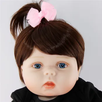 Naujas veidas dizaino Bebe Atgimsta Lėlės 57 cm Visas Silikono Vinilo nekilnojamojo gyvas Mergina, Kūdikių Lėlės, Žaislai Vaikams Kalėdų Dovana Menina Brinqued
