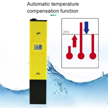 Naujausias Skaitmeninio Elektros PH Matuoklio LCD Bandymo Rašiklis Kišenėje Priemonė Hydroponics Akvariumo Vandens