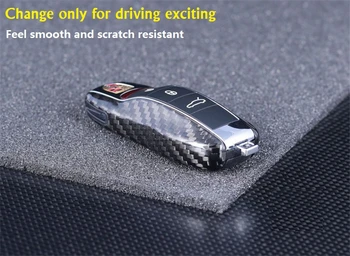Nemokamas pristatymas Nekilnojamojo anglies pluošto automobilio raktas atveju, smart klavišą dangtelį nuotolinio automobilio raktas shell 