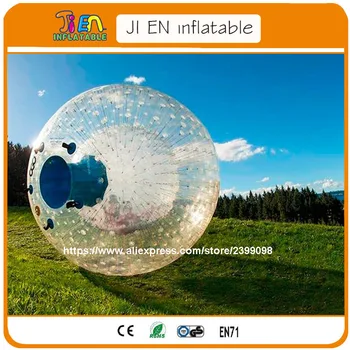 Nemokamas pristatymas huam žiurkėno kamuolys su šviesos dizainas / factory direct parduoti pripučiami zorbing žemės kamuoliai