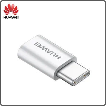 Originalus USB Huawei C Tipo Adapteris Micro USB Female į USB C 3.1 Tipas-C Male Kabelio Konverteris Jungtis Greitas Duomenų Sinchronizacija