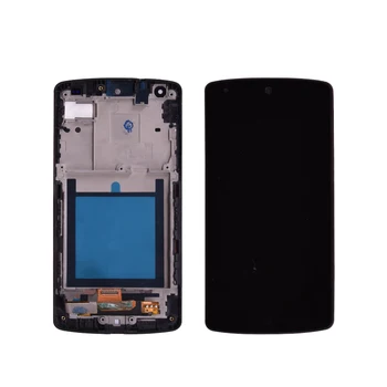 Originalus lcd LG Google Nexus 5 D820 D821 LCD Ekranas su Touch Ekrano ir Rėmo skaitmeninis keitiklis Surinkimas nemokamas pristatymas