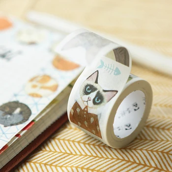 PASIDARYK pats apdailos scrapbooking planuotojas kvapų washi tape rilakkuma jiataihe kawaii Cute Kačių washi tape etiketė, lipdukas, raštinės reikmenys