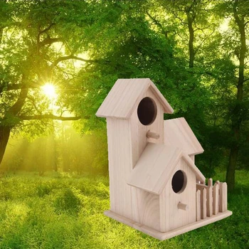 Paukščių Namus Nest Dox Medienos Nest Namo Paukščių Langelį Medienos Birdhouse Sodo Dekoro