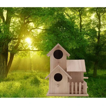 Paukščių Namus Nest Dox Medienos Nest Namo Paukščių Langelį Medienos Birdhouse Sodo Dekoro