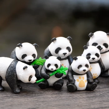 Plastikinių Gyvūnų Panda 