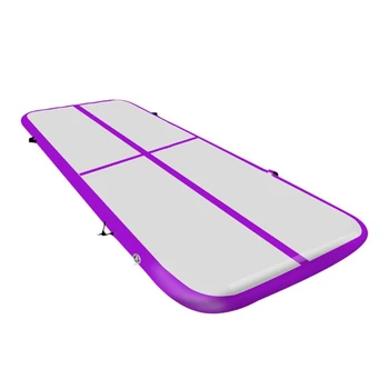 Populiarus Violetinė Spalva, Oro Bėgių Kilimėliai Su Siurblio 3*1*0.1 m Oro Grindų Naudojimui Namuose Lašas Dygsnio Medžiagos Būgniniai Track/Šoktelėti Kilimėliai