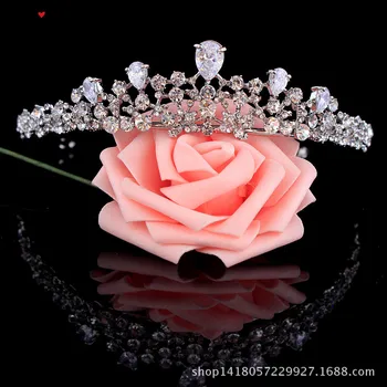 Prabanga 2020 Mados Kristalų šukuosena Bridal crown Vaikas Plaukų lankelis Princesė mergina papuošalai Accessiories Vestuves PARDAVIMAS