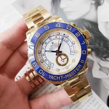 Rolex - Prabangus Naujas Vyrų Automatinis Mechaninis laikrodis Ratai Keramikos Bezel Safyro Kristalų Sporto AAA Žiūrėti 0002
