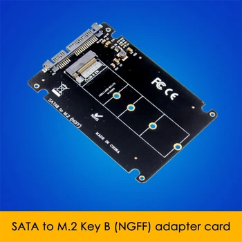 SATA iki 2 M. NGFF SSD SATA Adapterio plokštę su M. 2 Mygtukas B Adapteris Plėtros Kortelę iš KOMPIUTERIO, Laptopo