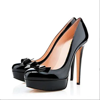 SHOFOO batus,Mados ponios batai, lakinės odos, apie 14.5 cm aukštakulniai,moteriški batai, skirti keturis sezonus. DYDIS:34-45