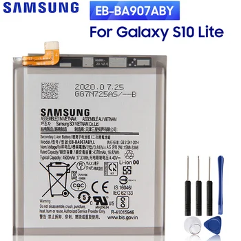Samsung EB-BA907ABY Originalios Telefonų Baterijos Samsung Galaxy S10 Lite 4500mAh Su nemokamais Įrankiais