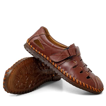 Sandali sandalet mados gumos heren erkek sporto bateliai romos homme mens atsitiktinis sandalas odos sandles deportivas vyrų 2020 m.