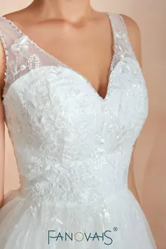 Senovinių Nėrinių Vestuvių Suknelės 2019 Vestido De Noiva V-kaklo, Chalatas De Soiree Karoliukai, Kristalų Vestuvinės Suknelės Paplūdimio Vestuvių Suknelės